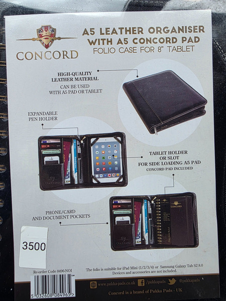 Concord A5 Leather Folio Case for iPad Mini & Samsung Galaxy Tab – New - 2