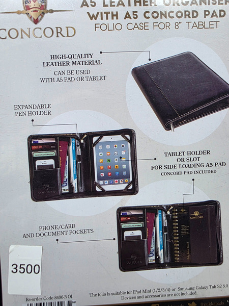 Concord A5 Leather Folio Case for iPad Mini & Samsung Galaxy Tab – New - 4