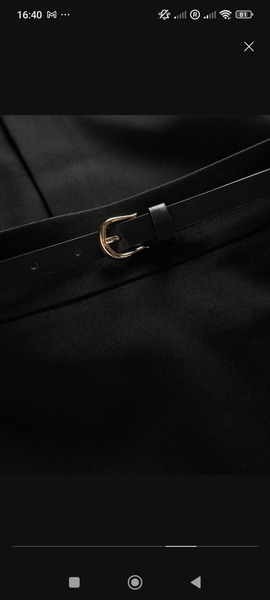 Black High-Waisted Pencil Midi Skirt - 4
